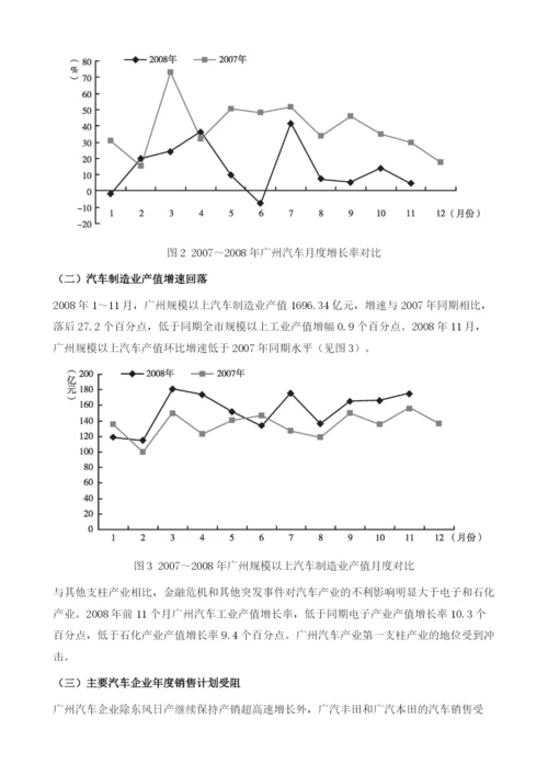 金融危机对广州汽车产业的影响及对策研究.docx