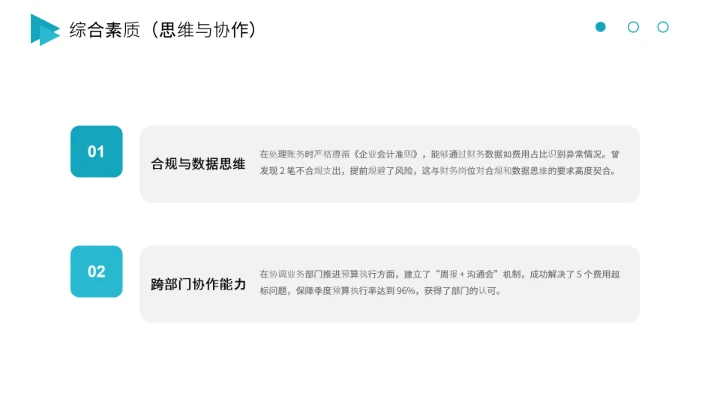 会计专业大学生求职综合能力展示职业生涯规划通用PPT