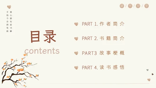 清新复古阅读读书分享模板