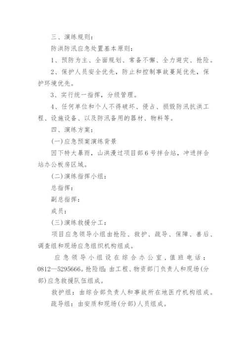 防洪防汛应急预案演练.docx