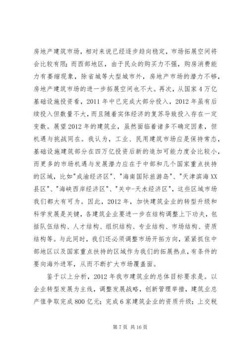 副市长在建筑业发展分析会讲话.docx