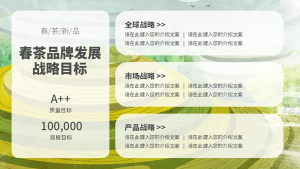 茶叶茶庄春茶产品上新介绍手册通用PPT模板