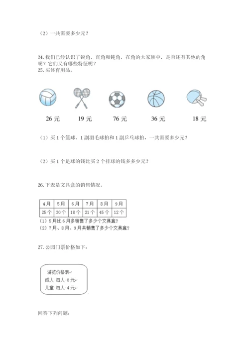 小学二年级数学应用题50道带答案（实用）.docx