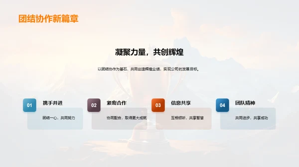 共创辉煌，迎接挑战