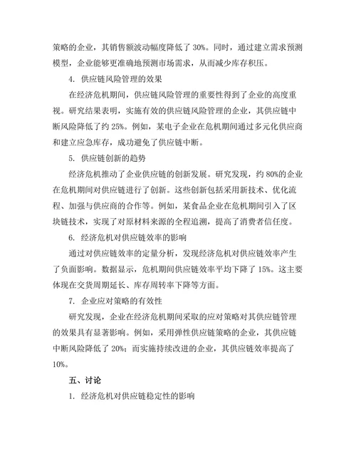 供应链管理在经济危机中的重要性