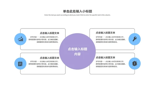 紫色渐变几何总结汇报PPT模板