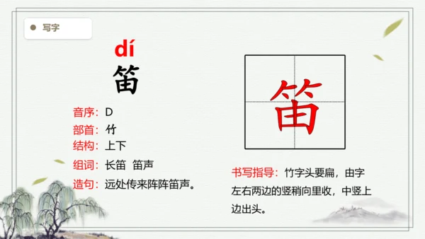 【2024秋季学期】语文三上2.花的学校   生字识记  课件