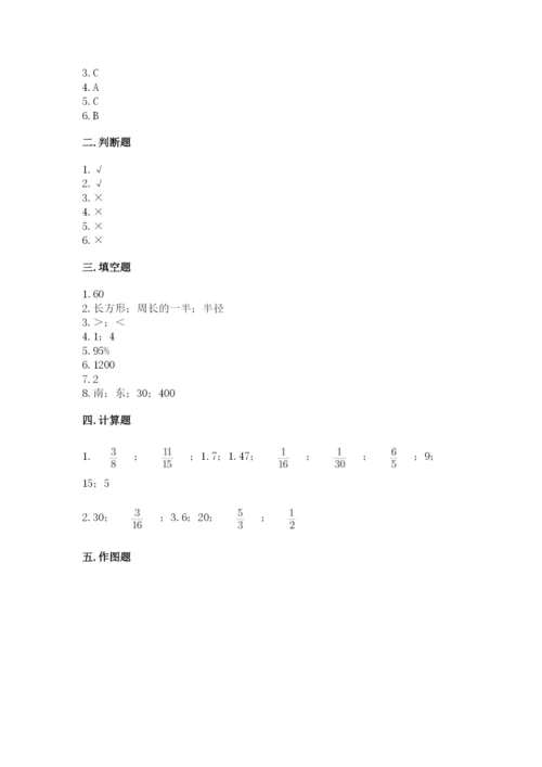 小学数学六年级上册期末卷附参考答案【完整版】.docx
