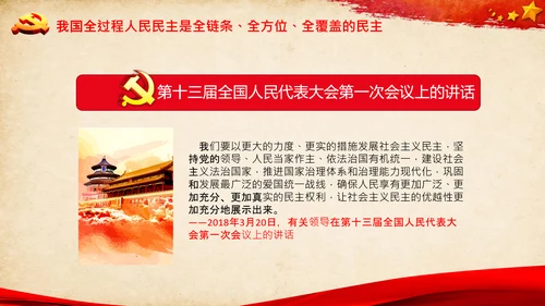 社会主义人民代表大会人民民主专政PPT模板