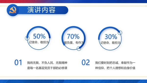 党建党支部工作总结汇报计划PPT党课
