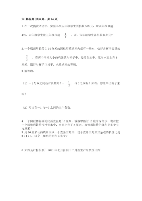 北京版六年级下册期末真题卷带答案（考试直接用）.docx