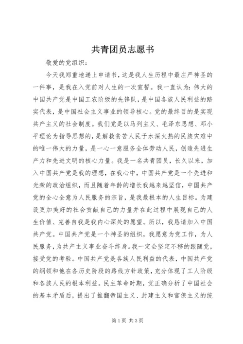 共青团员志愿书 (3).docx