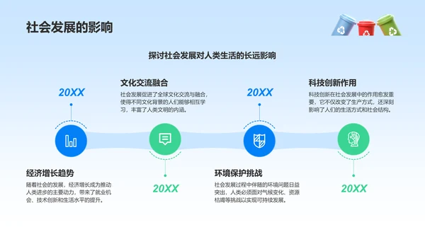蓝色3D风垃圾分类的正确方法与实践PPT模板