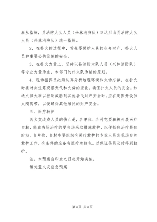 镇处置火灾应急预案 (2).docx