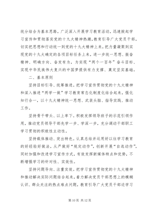 党支部学习十九大工作计划.docx