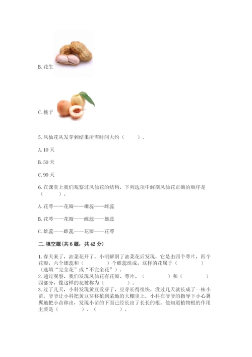科学四年级下册第一单元植物的生长变化测试卷【达标题】.docx