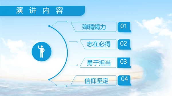 中国海警工作汇报动态PPT