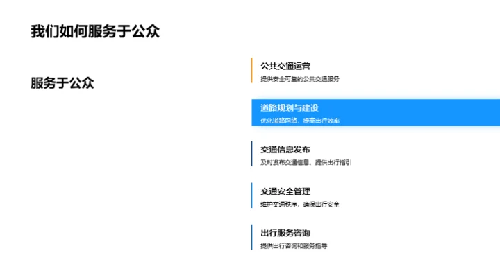 交通部门年度述职