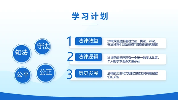 蓝色大气法律律法讲座宣传动态PPT