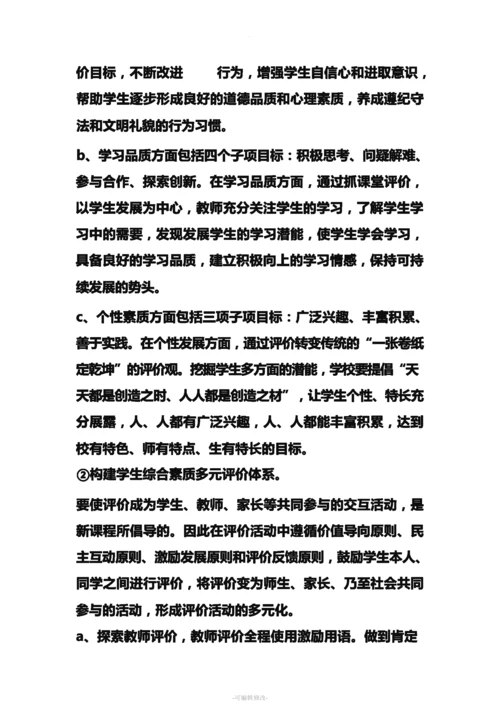 小学生综合素质评价工作计划.docx