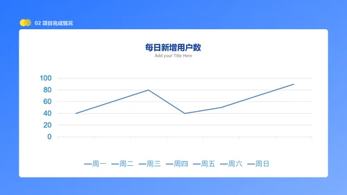 扁平插画风蓝色年中工作汇报