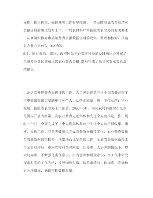 精编年市农村统计工作报告范文.docx