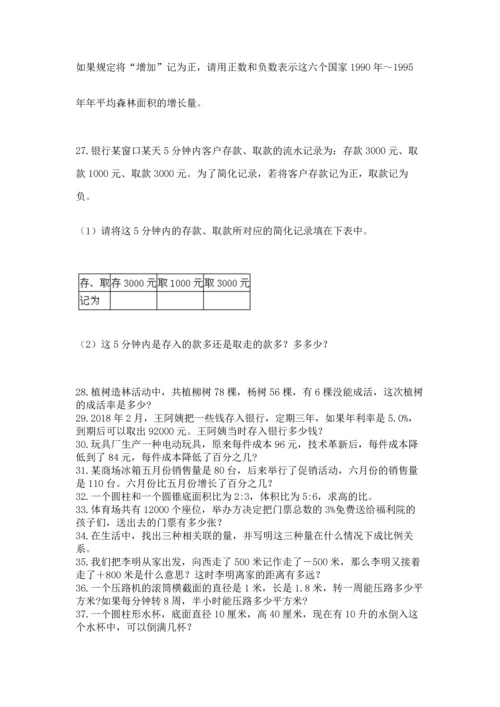 小升初数学应用题50道【达标题】.docx