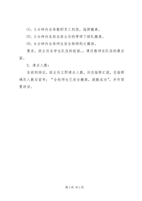 防震防踩踏演练方案.docx