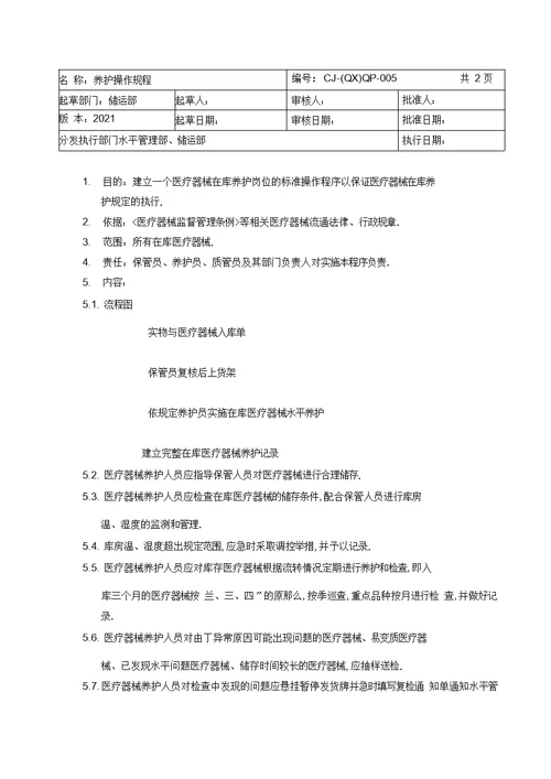 最新医疗器械操作规程汇编