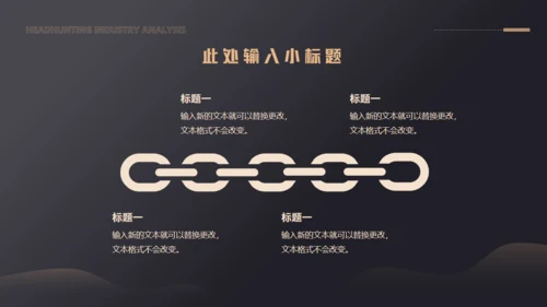 猎头行业分析通用PPT模板