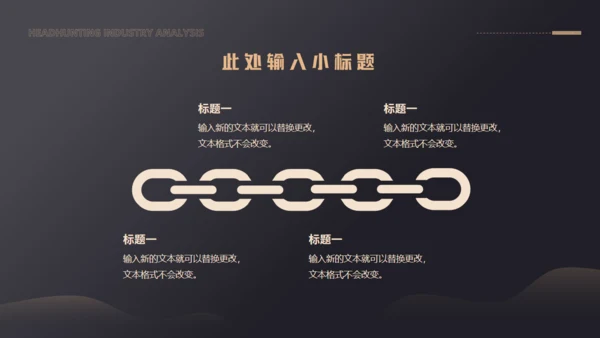 猎头行业分析通用PPT模板