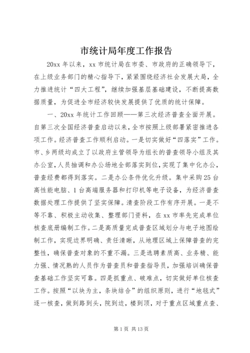 市统计局年度工作报告 (3).docx