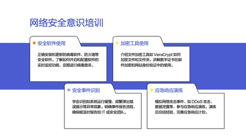 糖果色清新简约网络安全教育培训PPT模板