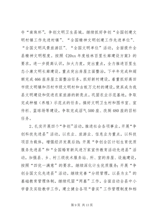 县委书记在全县上半年经济分析会上的讲话.docx