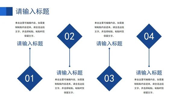 商务蓝经典大气企业介绍公司简介PPT模板