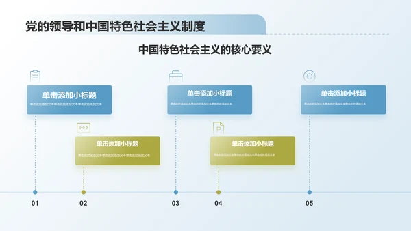 蓝色商务风中国式现代化的中国特色与世界贡献PPT模板