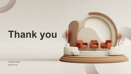 橙色简约风PPT主题