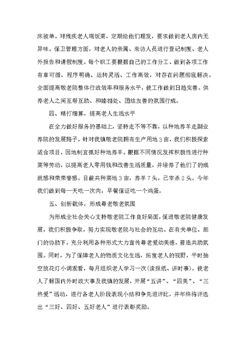 福利院年终个人总结报告