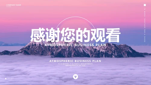 紫色大气商业计划书PPT模板