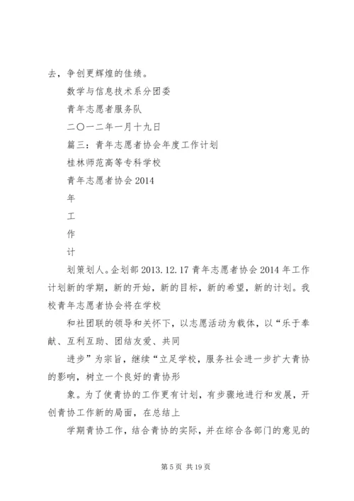 篇一：青年志愿者服务大队20XX年XX年度工作计划.docx