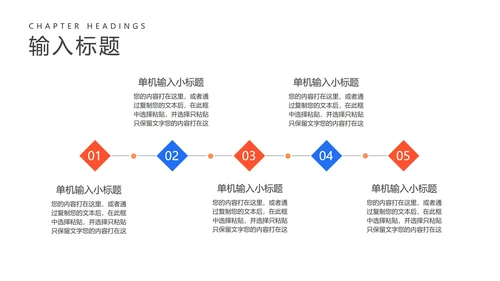 蓝色扁平风会议办公工作总结汇报PPT模板
