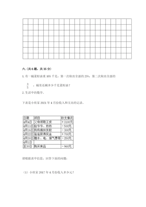苏教版数学六年级下册试题期末模拟检测卷精品（全优）.docx