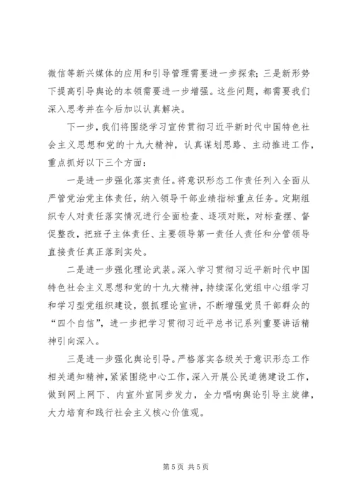 棚改办党组关于意识形态工作情况报告_1.docx