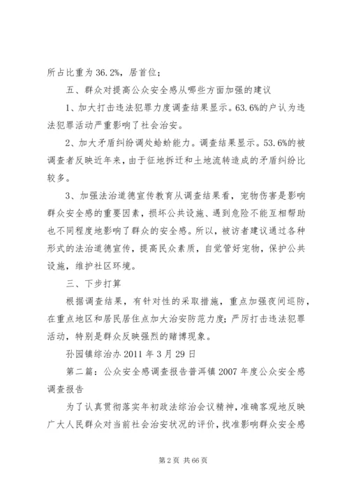 孙园镇公众安全感调查分析报告.docx