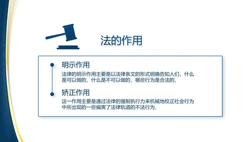 蓝色大气党建法律讲座工作总结PPT