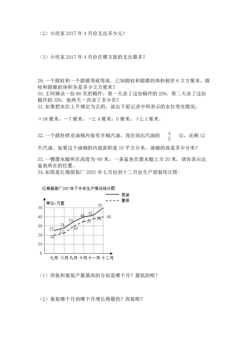 六年级小升初数学应用题50道精品【易错题】.docx