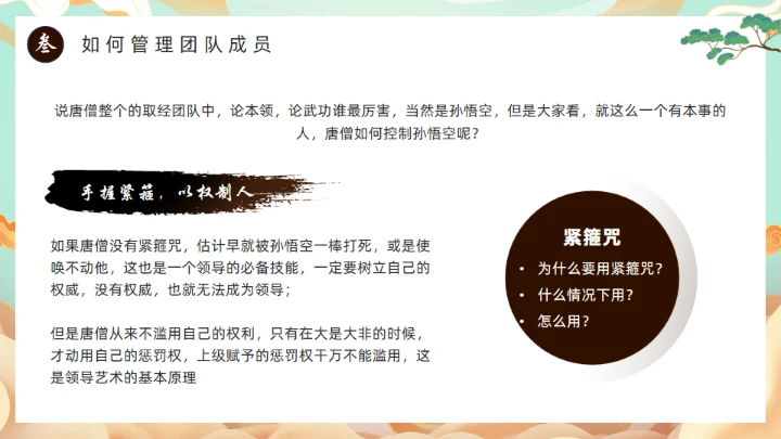 西游记团队分析通用PPT模板