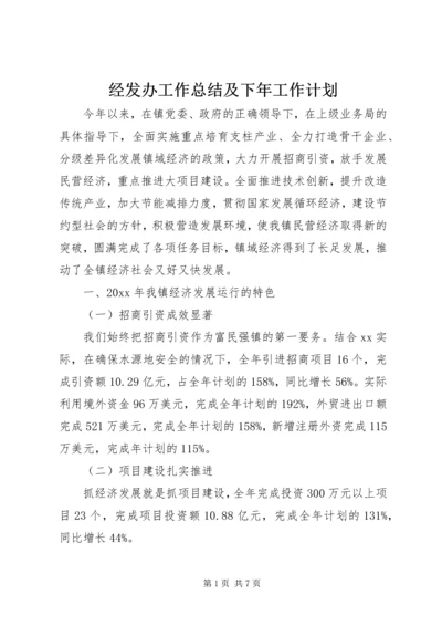 经发办工作总结及下年工作计划.docx