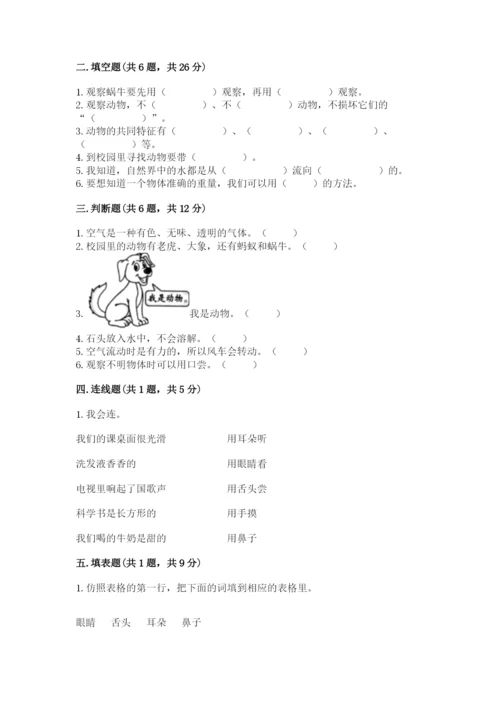 教科版小学科学一年级下册期末测试卷附参考答案（综合卷）.docx