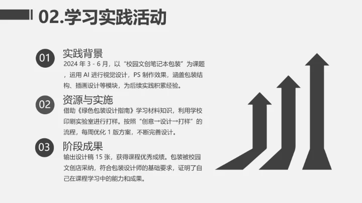 灰色简约视觉传达与设计专业大学生职业生涯规划发展展示PPT